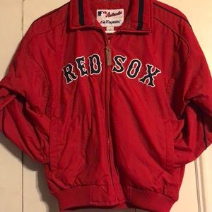 Boston Red Sox jacket.